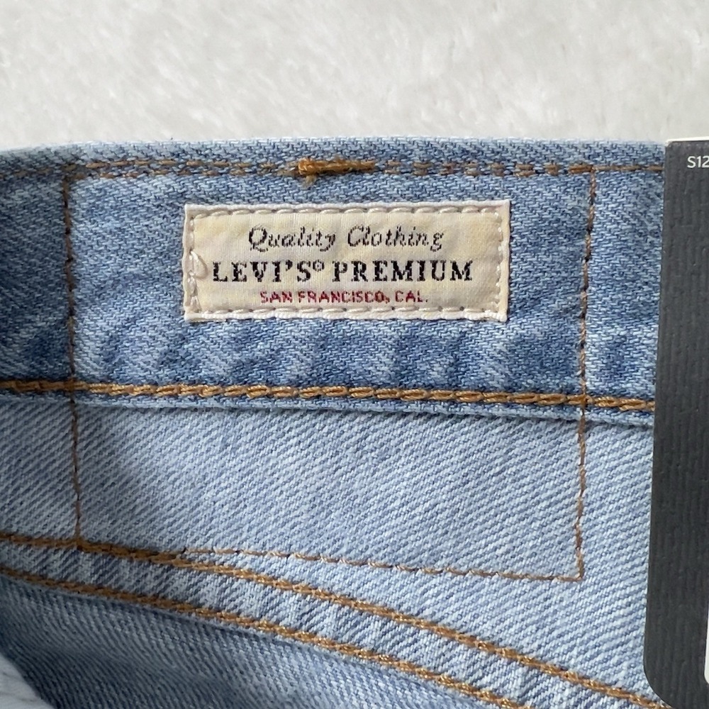 Levis 568 Loose Straight Jeans Mens Sz 34x32 Blue Denim Linen Cotton Blend - Picture 10 of 16